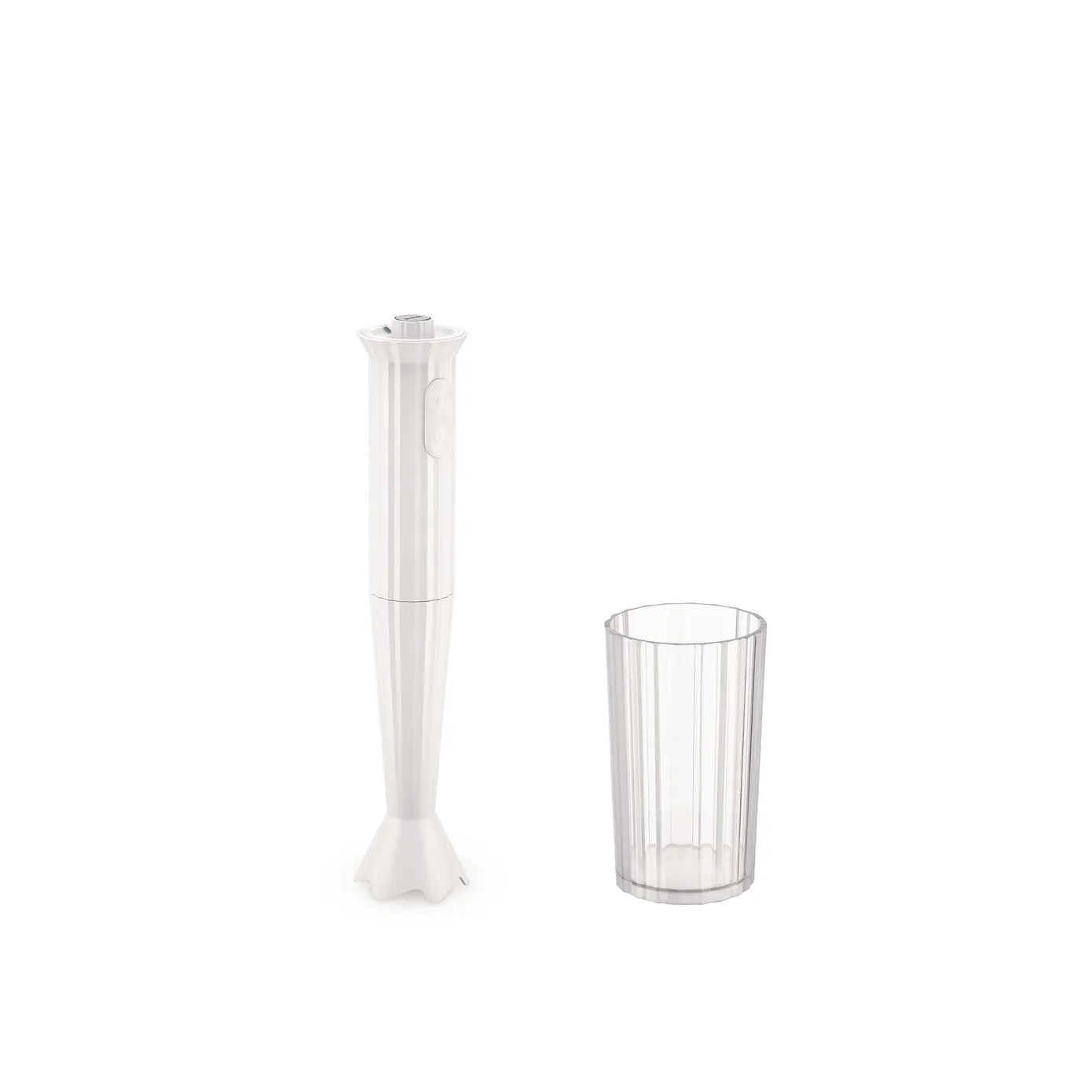 Alessi Plissé Hand Blender, 500W, White - Image 2