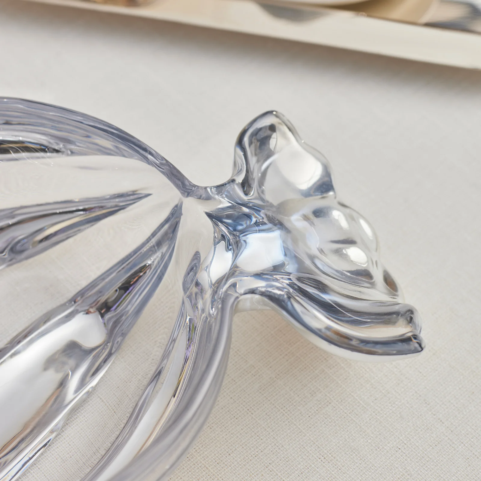 Karaca Candy Glass Decorative Bowl, 26cm, Silver - Image 2