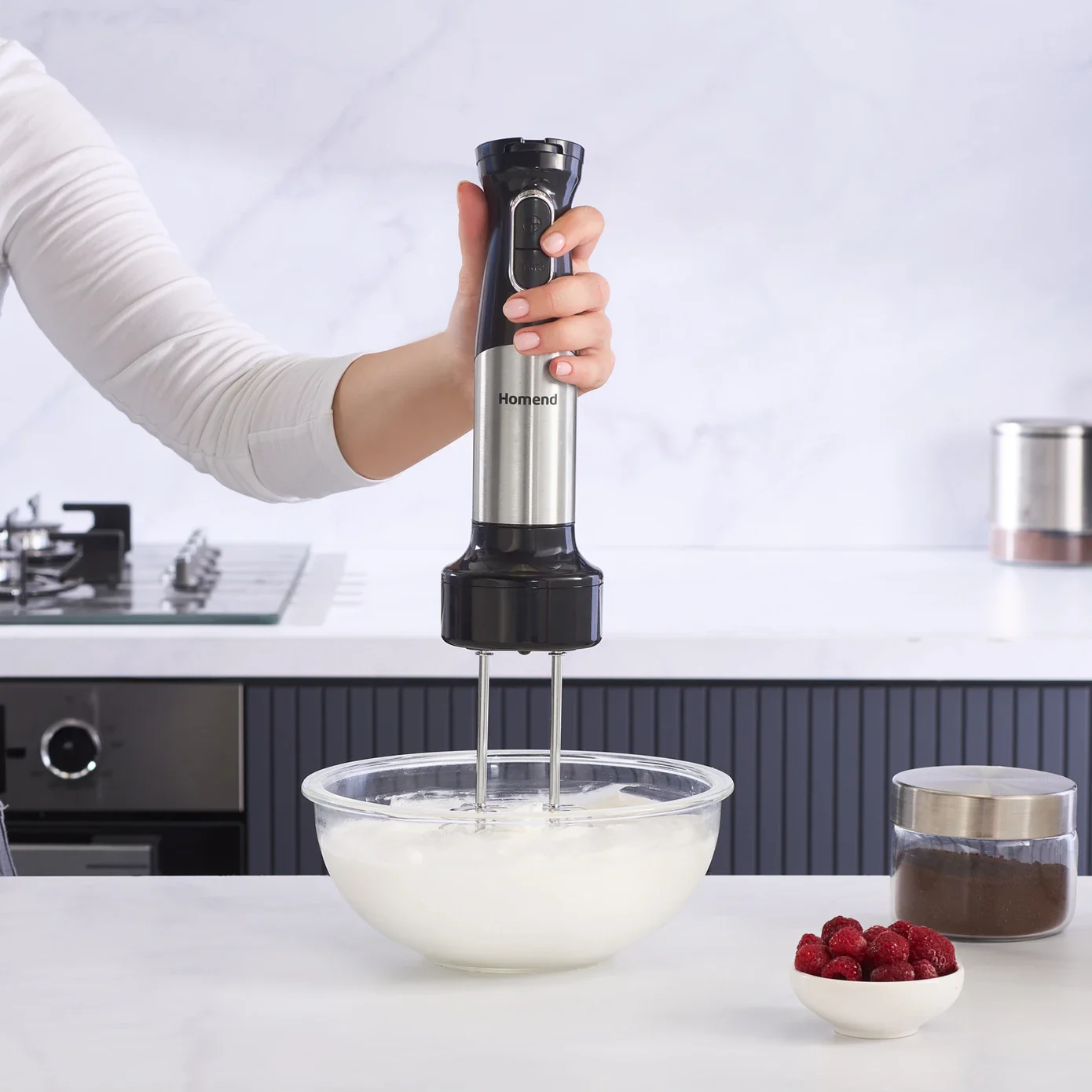 Homend Functionall 2848UK Multi-Attachment Stainless Steel Food Processor, 1500W, 1000ml, Inox - Image 8