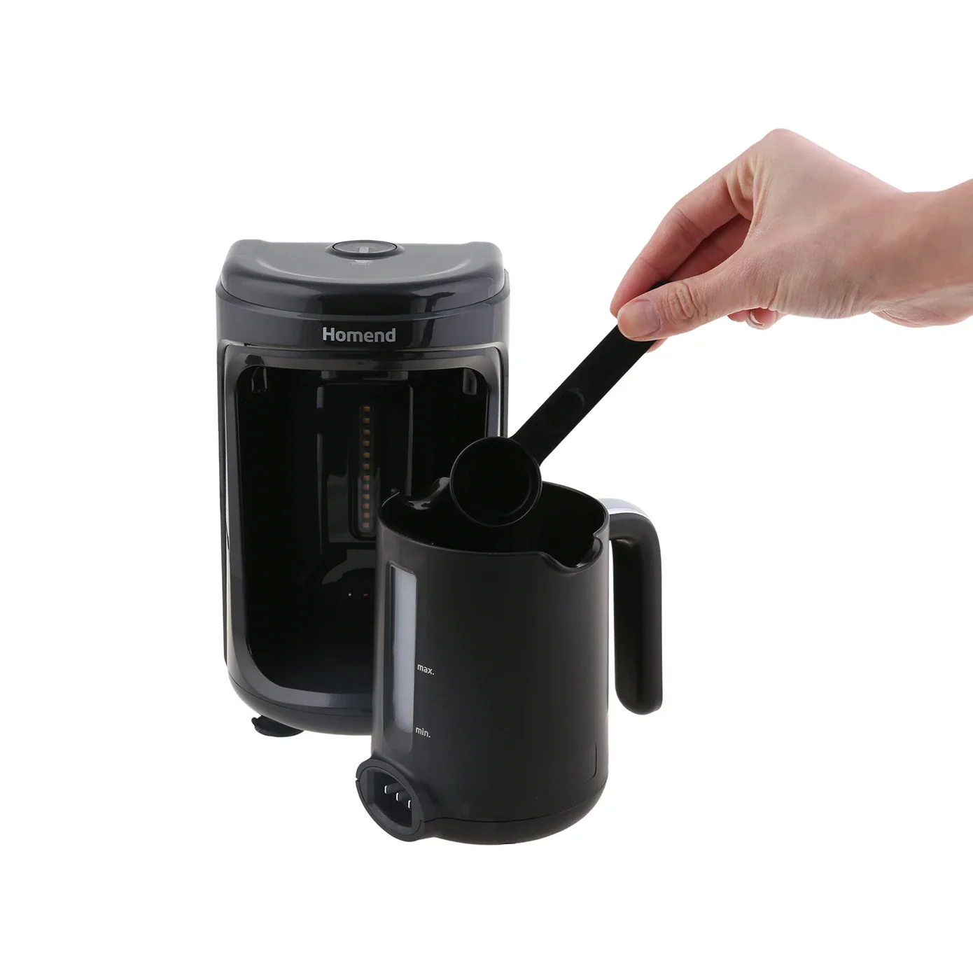 Homend Pottoman 1840UK Clean Turkish Coffee Maker, 450ml, 535W, Black - Image 10