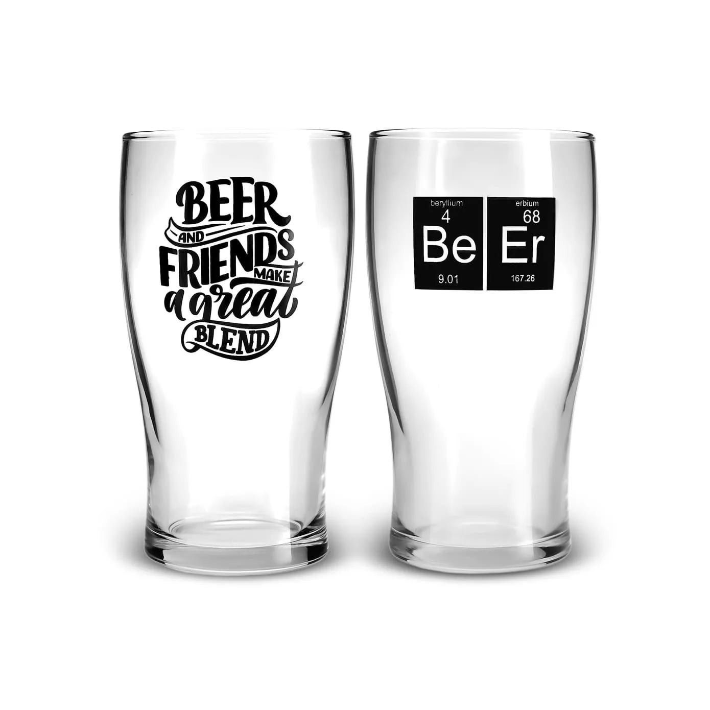 Karaca 2 Piece Glass Beer Glass Set, 454ml, Black - Image 3