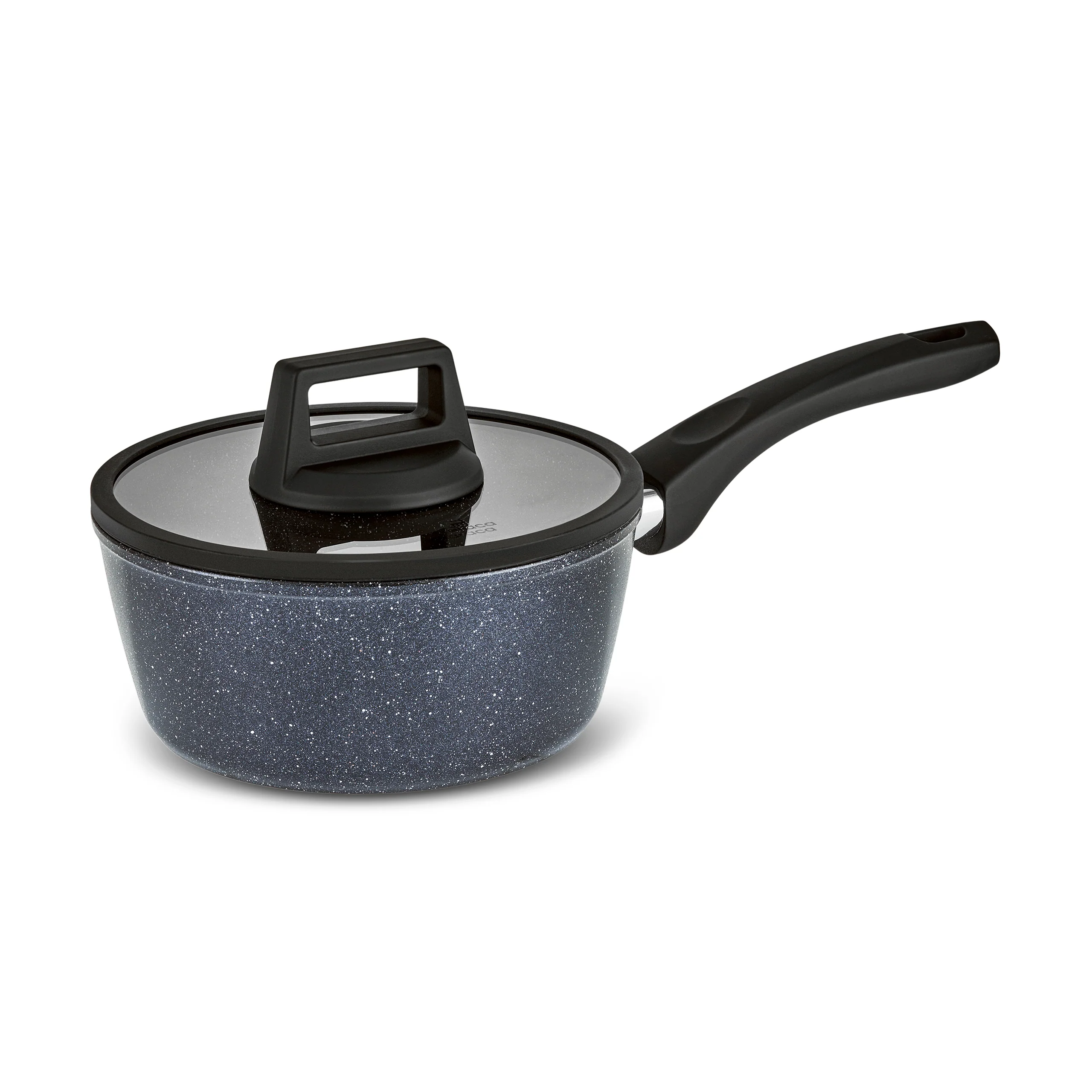 Karaca Aqua Granite Non-Stick Induction Saucepan & Lid, 18cm, Blue - Image 7