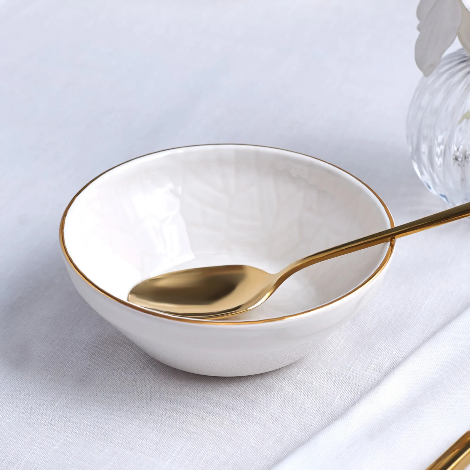Karaca Calvin Ceramic CerealSoup Bowl, 14cm, Multi - Image 4