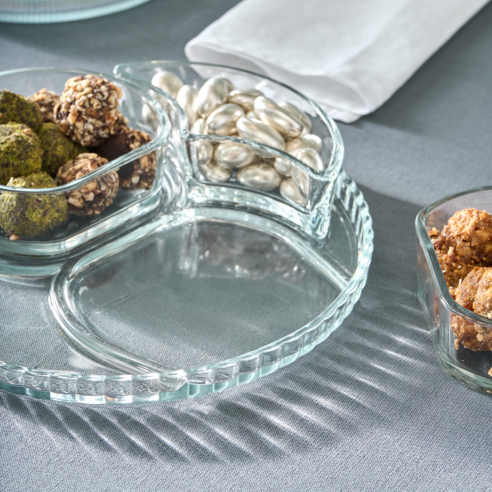 Karaca Carpi 5-Piece Serveware Set, Clear - Image 4