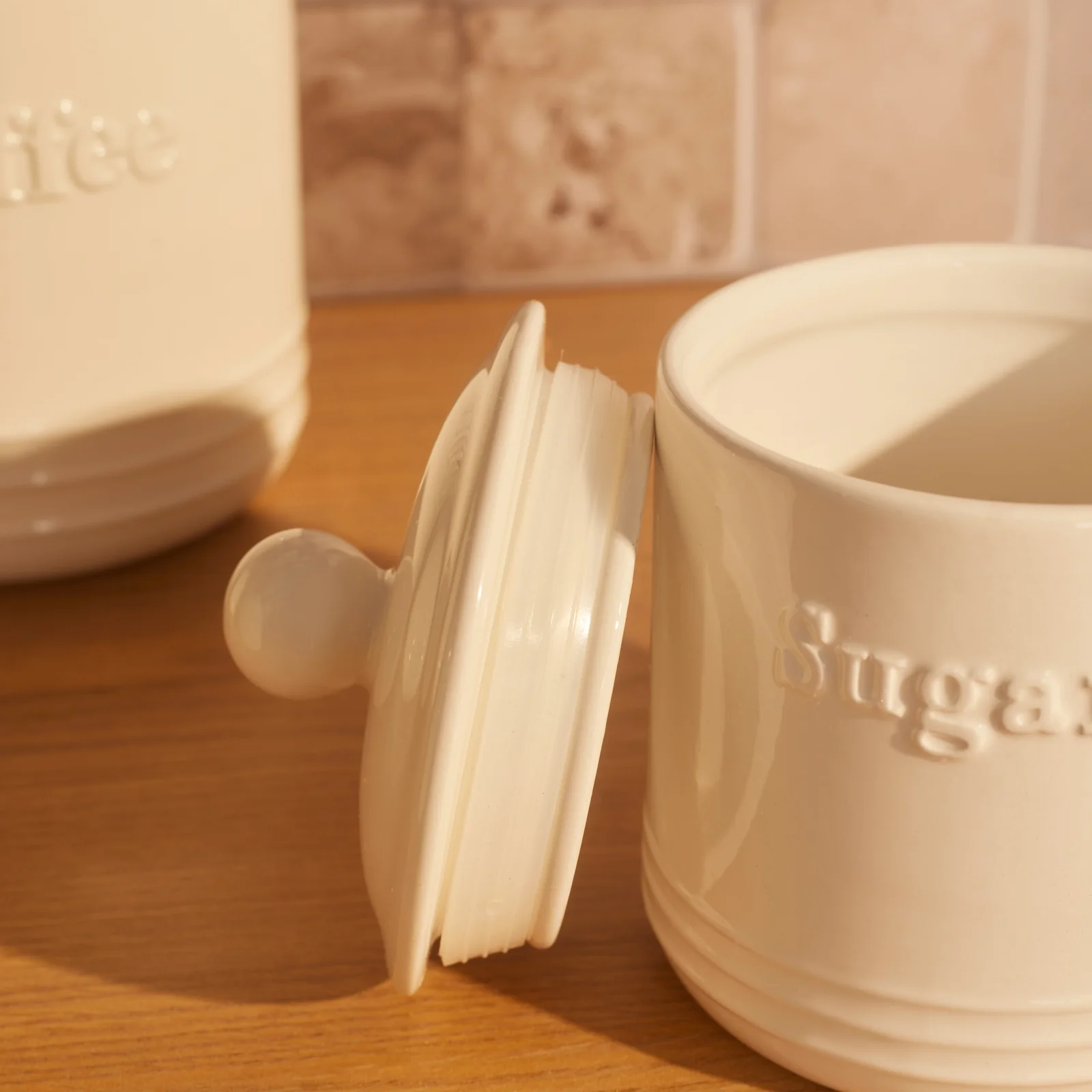 Karaca Ceraflavour 5 Piece Porcelain Storage Jar, White - Image 4