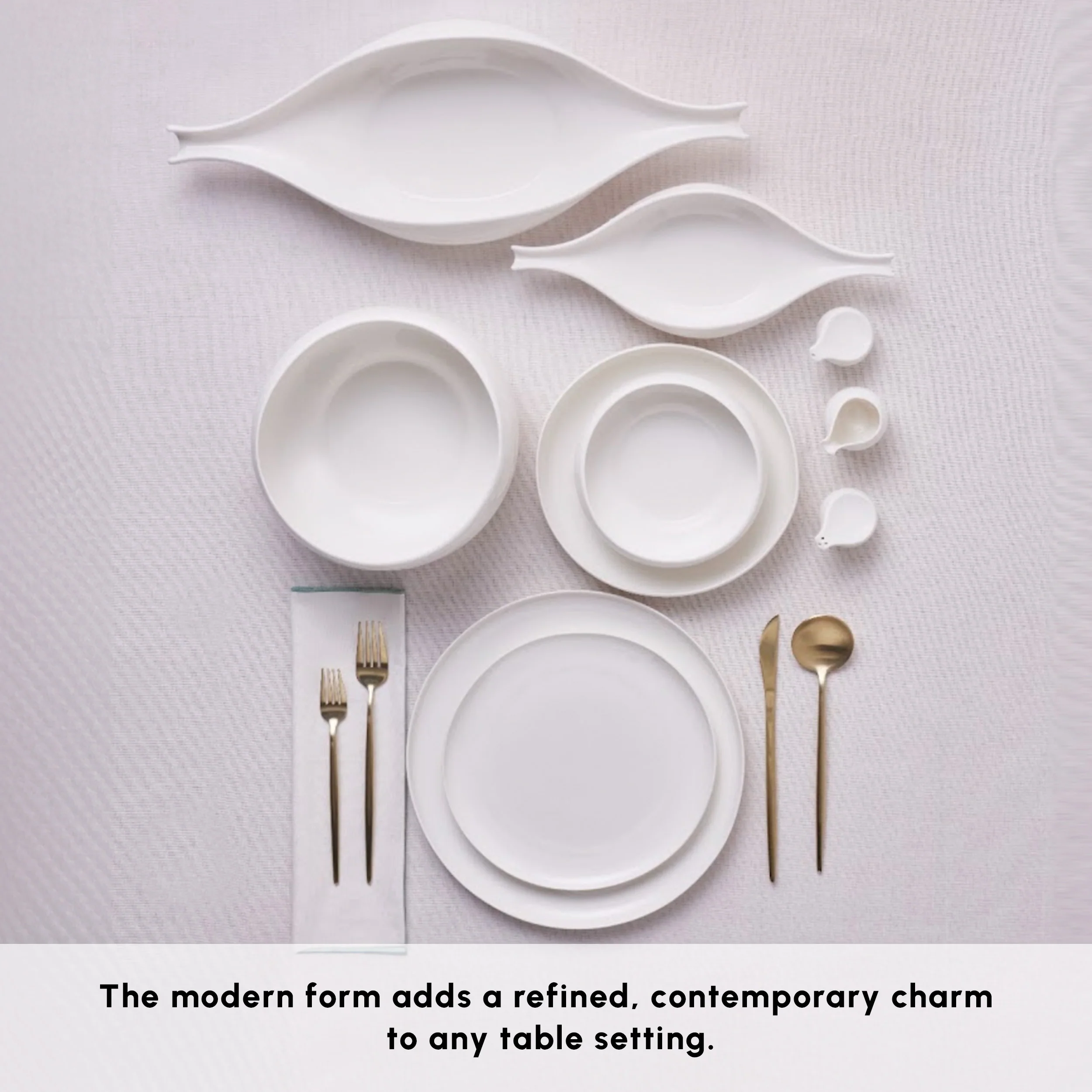 Karaca Earth Collection Clay 55-Piece Porcelain Dinner Set for 12 People, White - Image 4
