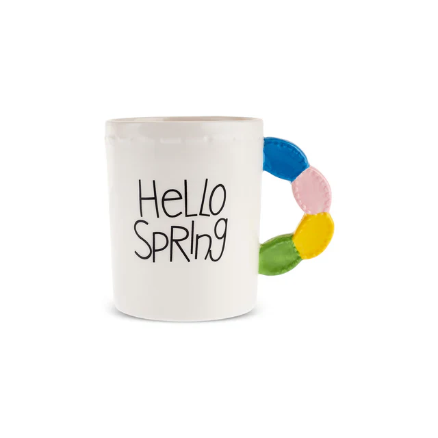 Karaca Easter 25 Dolomite Hello Spring Mug, 540ml, Multi - Image 4
