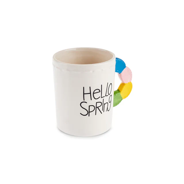 Karaca Easter 25 Dolomite Hello Spring Mug, 540ml, Multi - Image 5