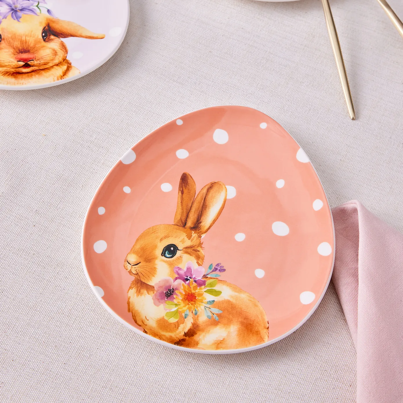 Karaca Easter 4-Piece Bone China Serveware Set for 4 People, Multi - Image 4