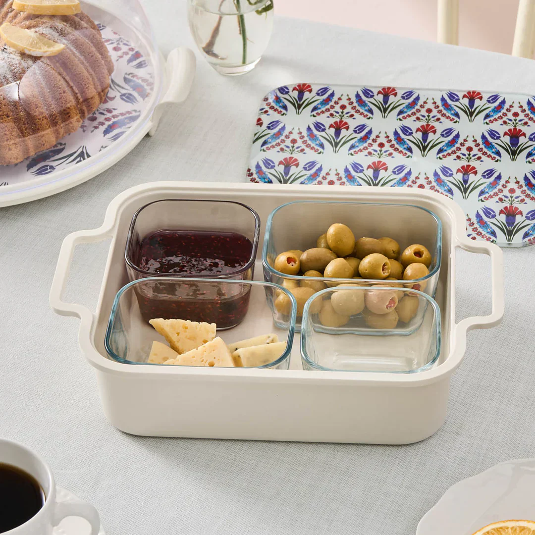 Karaca Ebru 6 Piece Breakfast Tableware Set, Multi - Image 12