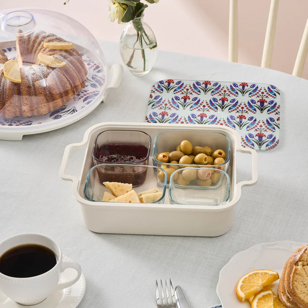 Karaca Ebru 6 Piece Breakfast Tableware Set, Multi - Image 13