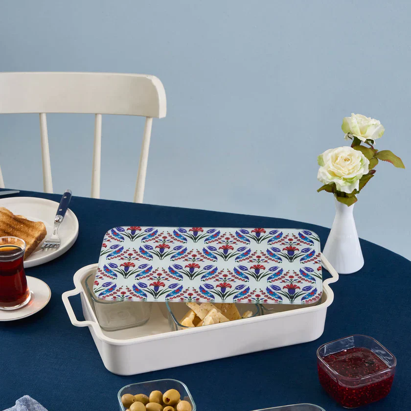 Karaca Ebru 8 Piece Breakfast Tableware Set, Multi - Image 4