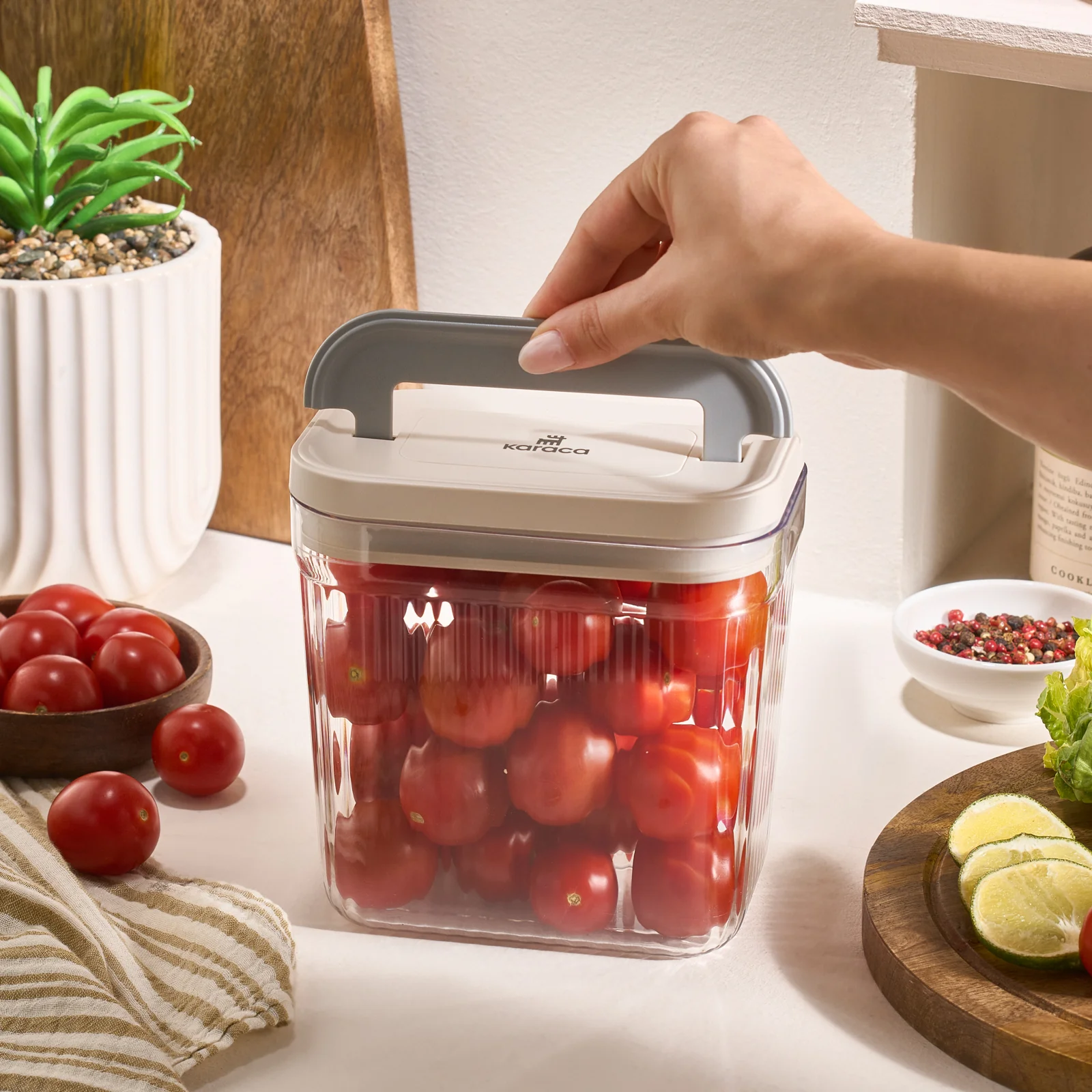 Karaca Flex 2-Piece Storage Container, 1500ml, Clear - Image 2