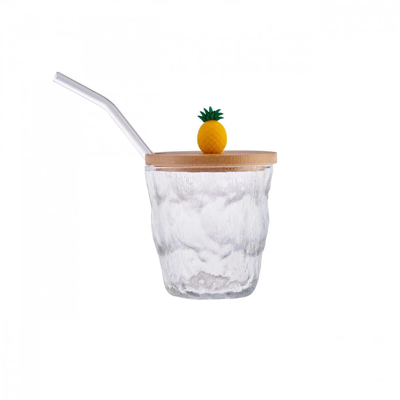 Karaca Glacier 2 Piece Glass Set with Straws, Multi - Image 4