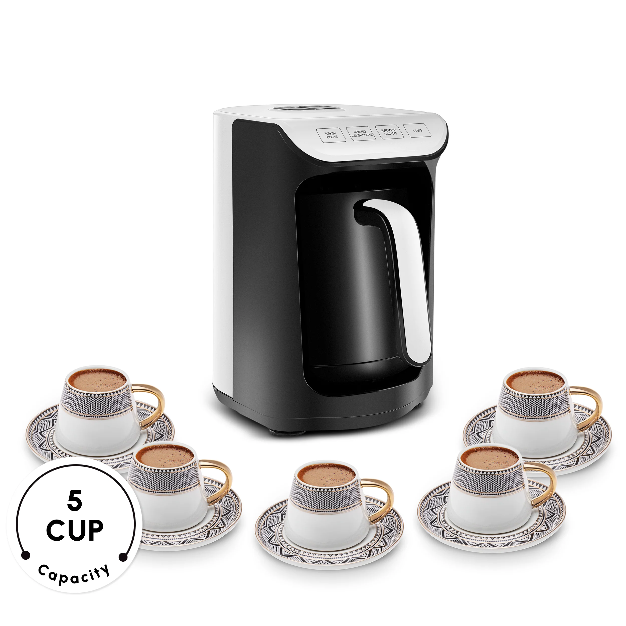 Karaca Hatır Köz Milky Turkish Coffee Maker, 535W, White - Image 7