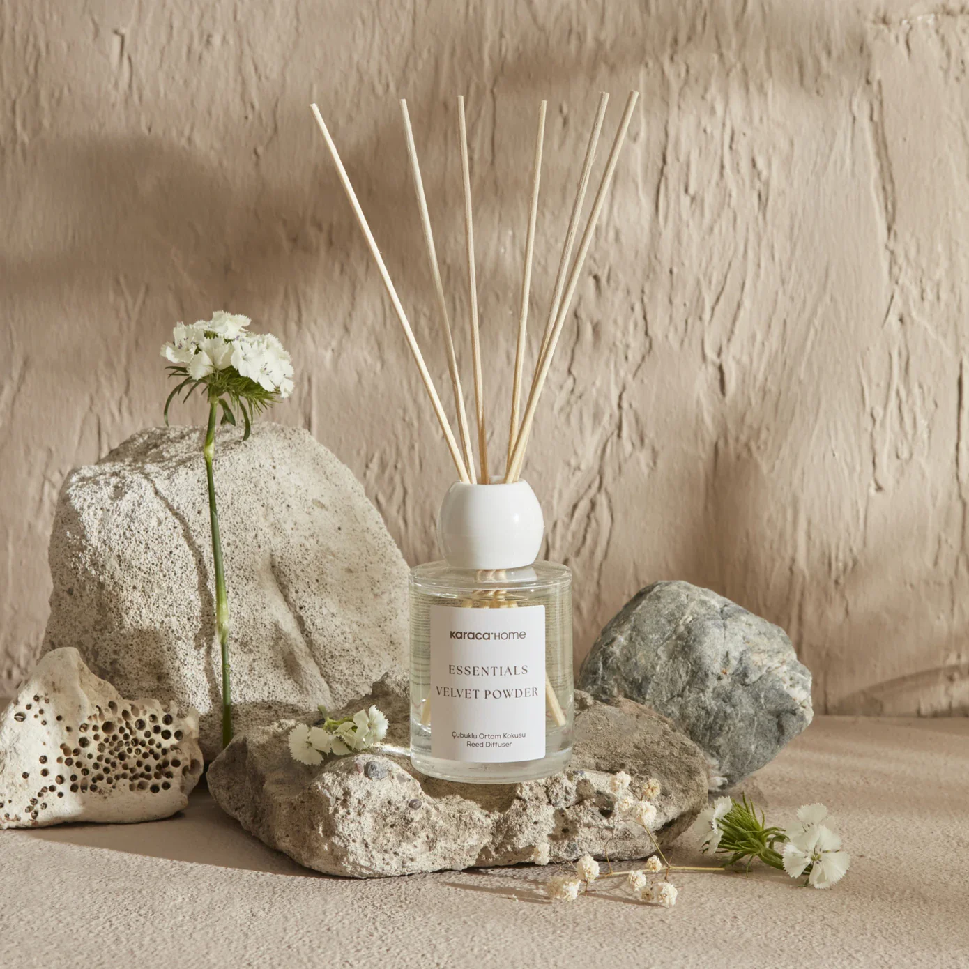 Karaca Home Essentials Velvet Powder Reed Diffuser, 100ml, Powder