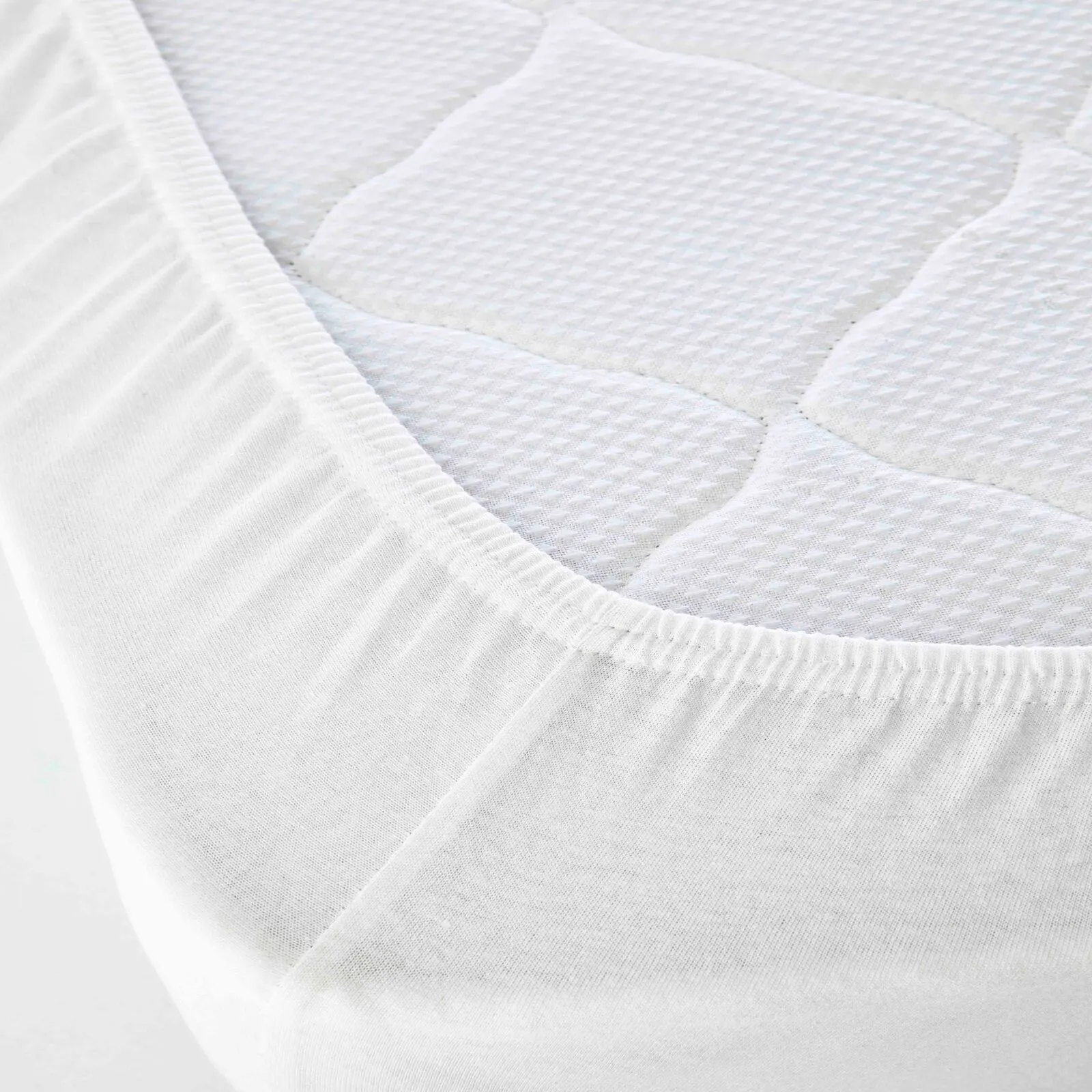 Karaca Home Jersey 100% Turkish Cotton Baby Fitted Sheet, Single, White - Image 4