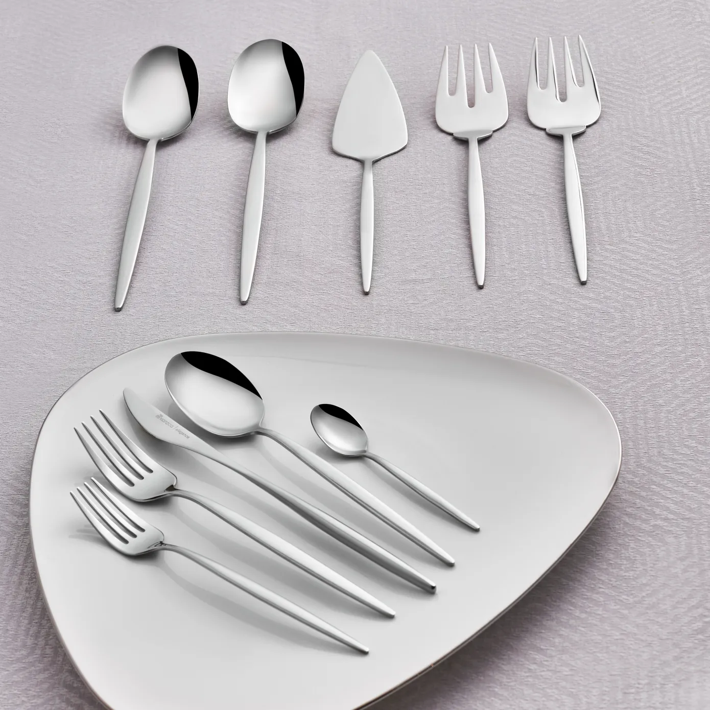 Karaca Lizbon 65-Piece Stainless Steel Cutlery Set for 12 People, Silver