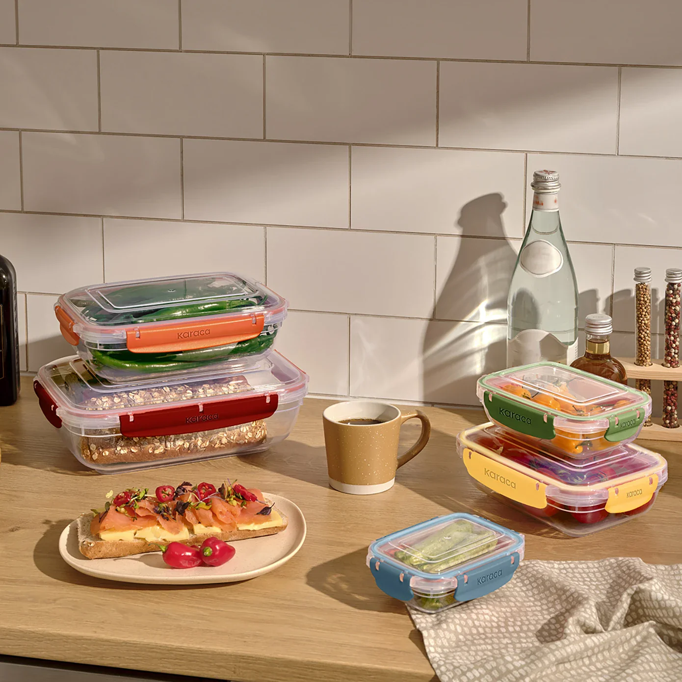 Karaca Locker Save 5-Piece Storage Container, Multi - Image 2