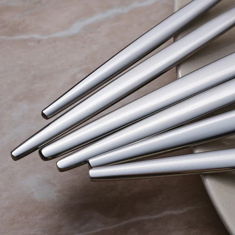 Karaca Moongate 7-Piece Stainless Steel Serving Set, Silver - Image 4