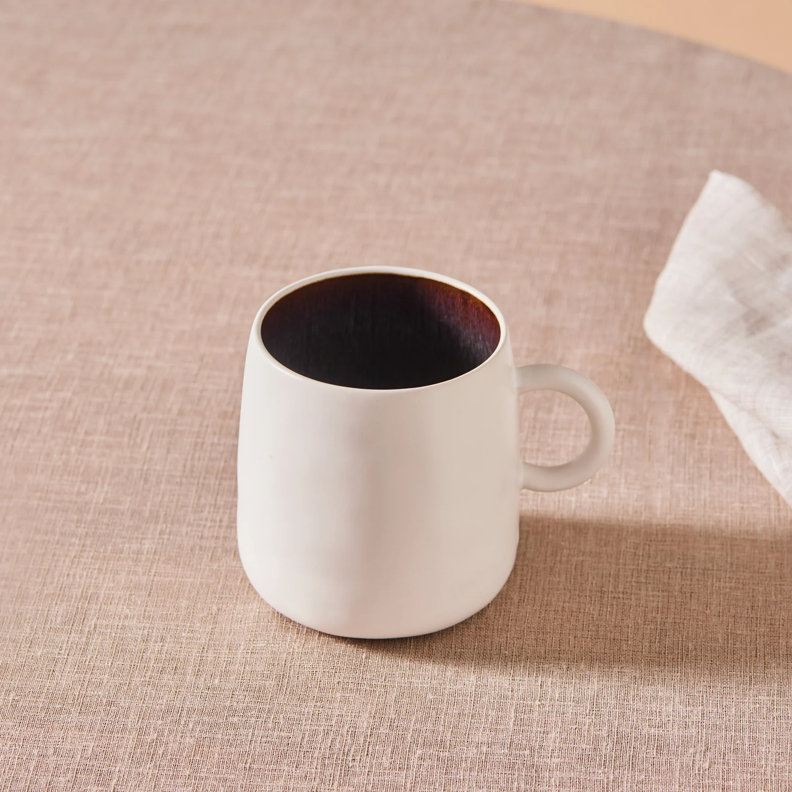 Karaca Earth Collection New Galactic Reactive Glaze Mug, 400ml, White - Image 3