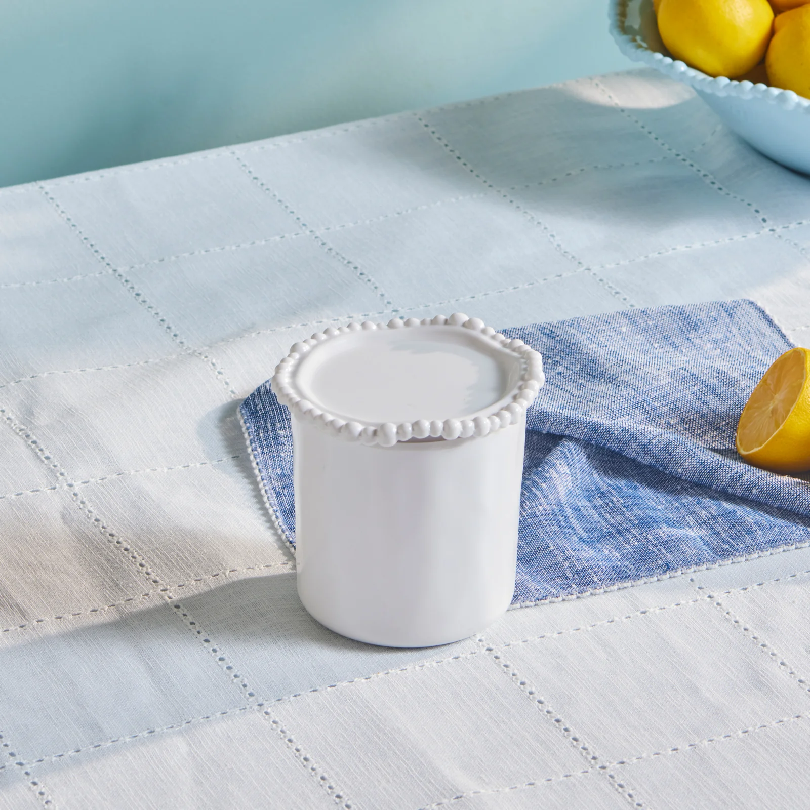 Karaca Perla Melamine Storage Container, 490ml, White