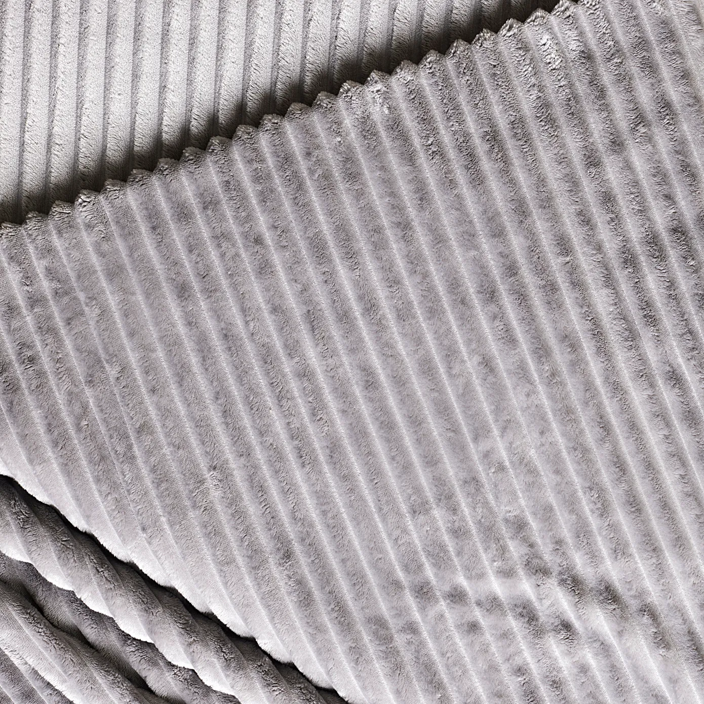 Karaca Ruby Stripe Wellsoft Blanket, Single, Grey - Image 2