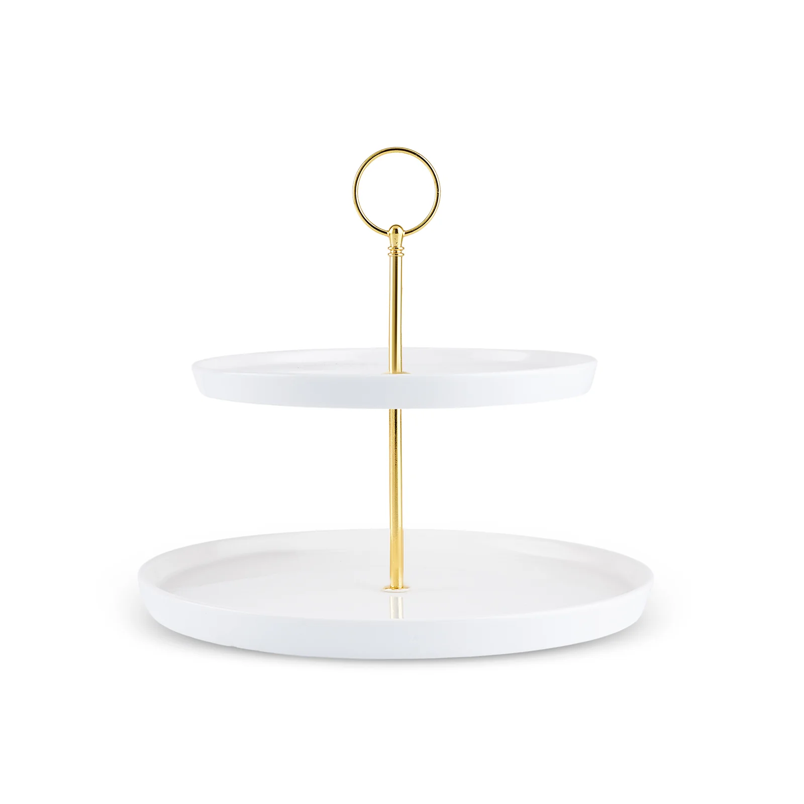Karaca Salvare Bone China 2-Tier Cake Stand, White - Image 5