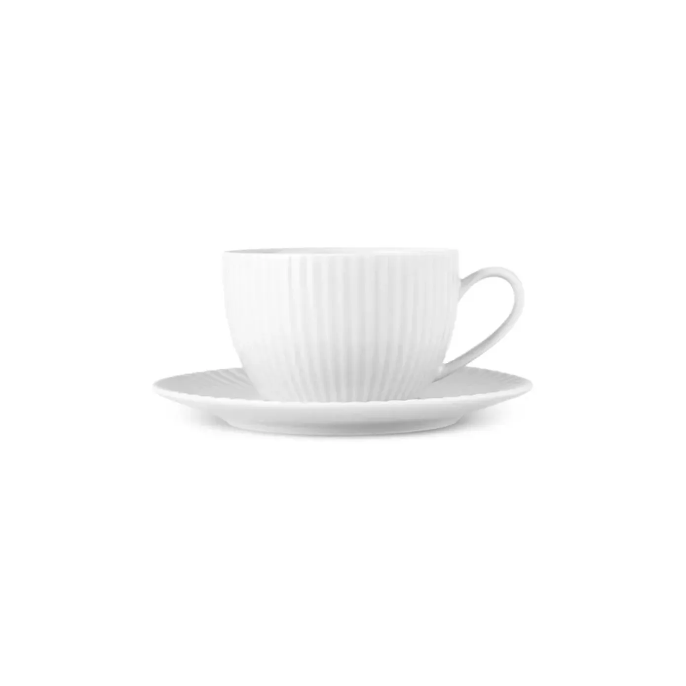 Karaca Seashell 12-Piece Porcelain Tea Cup and Saucer Set for 6 People, 200ml, Light Grey - Image 7