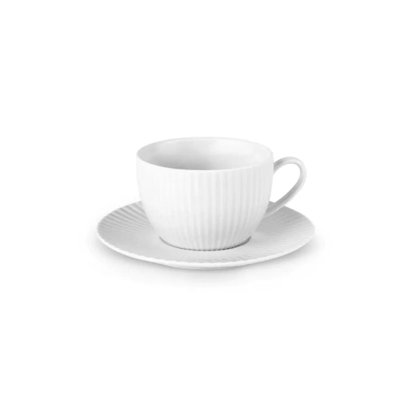 Karaca Seashell 12-Piece Porcelain Tea Cup and Saucer Set for 6 People, 200ml, Light Grey - Image 8