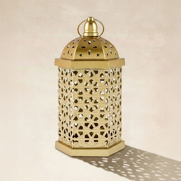 Karaca Sema Lantern, Gold - Image 2