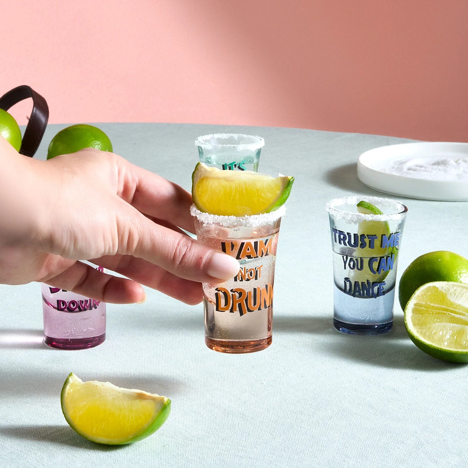 Karaca Shotless 4-Piece Shot Glass Set for 4 People, 34ml, Multi