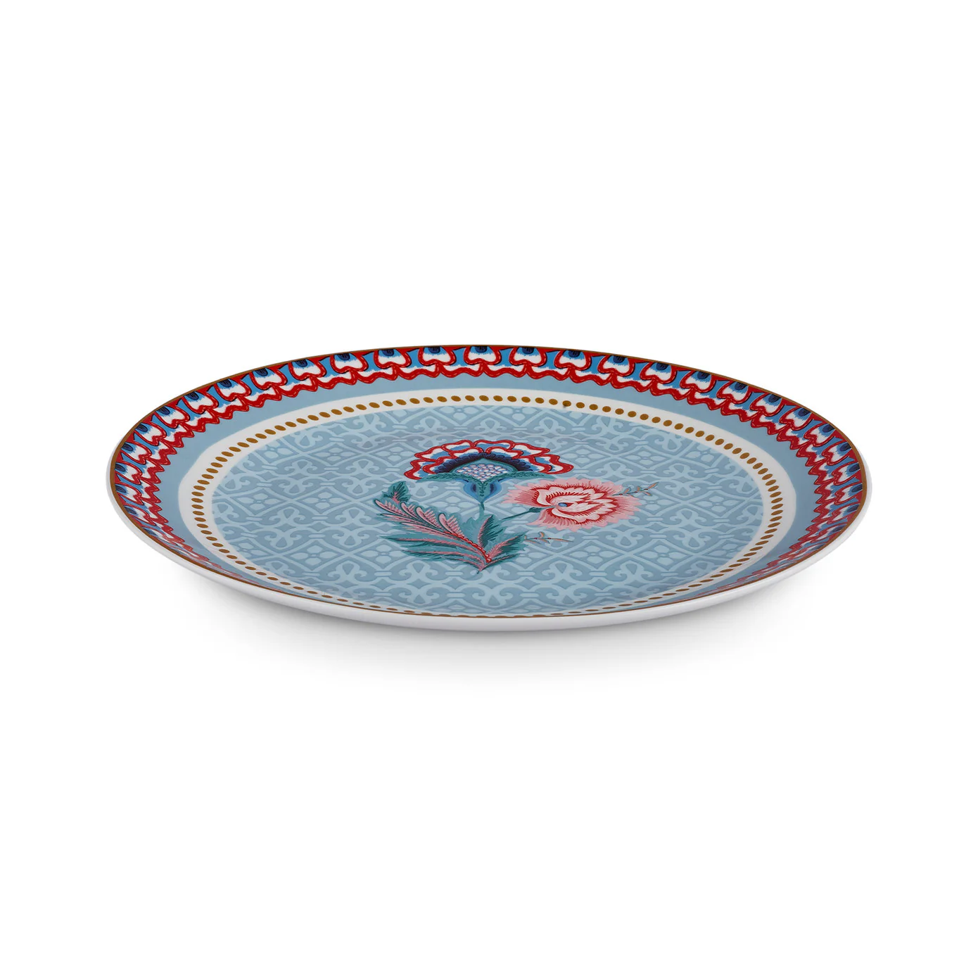 Karaca Forever Bone China Spello 26-Piece Serveware Set for 6 People, Blue - Image 17