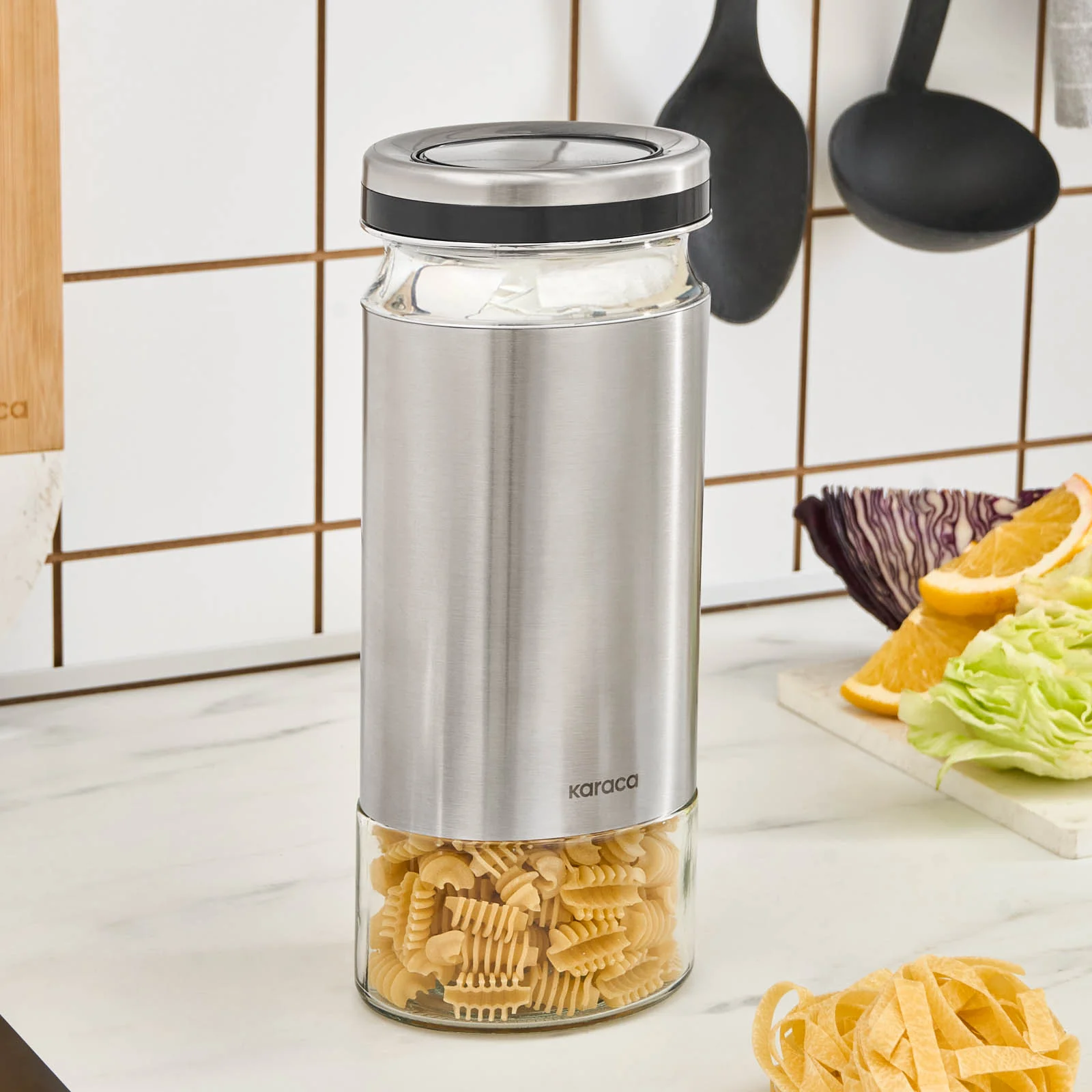 Karaca Stellum Storage Jar, 1210ml, Inox - Image 2