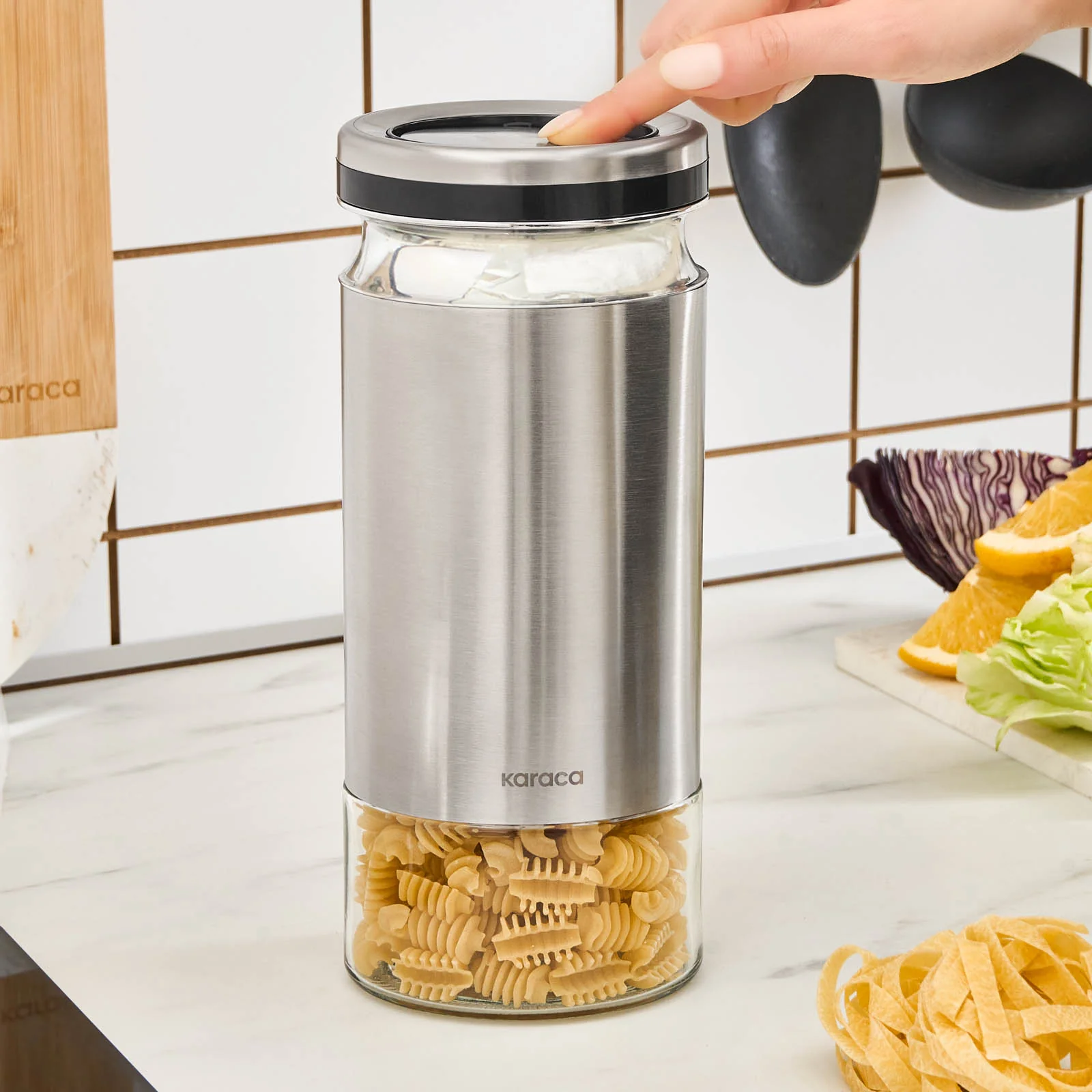 Karaca Stellum Storage Jar, 1210ml, Inox - Image 5
