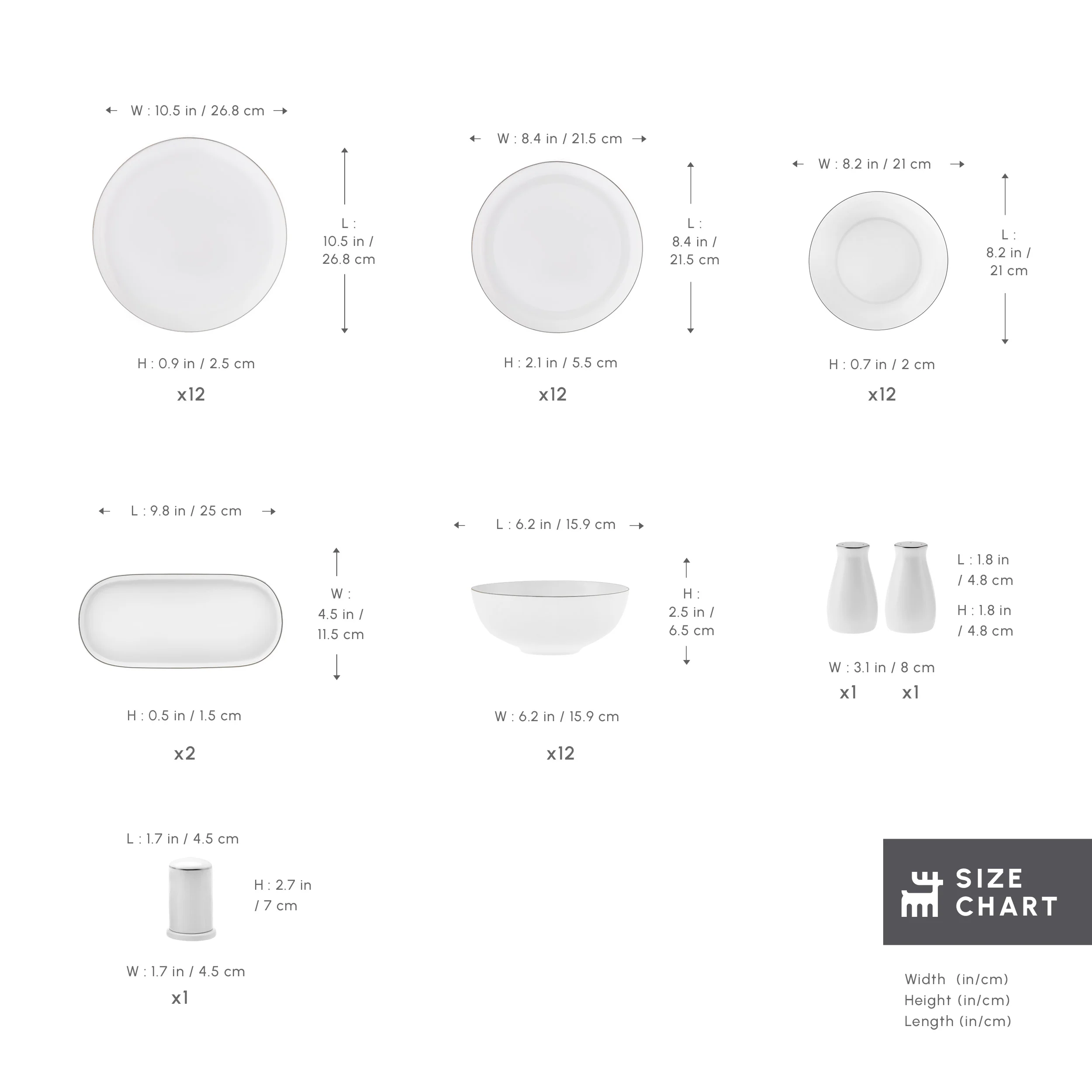 Karaca Stream Bone China Favaro 53-Piece Dinner Set for 12 People, Platin - Image 2
