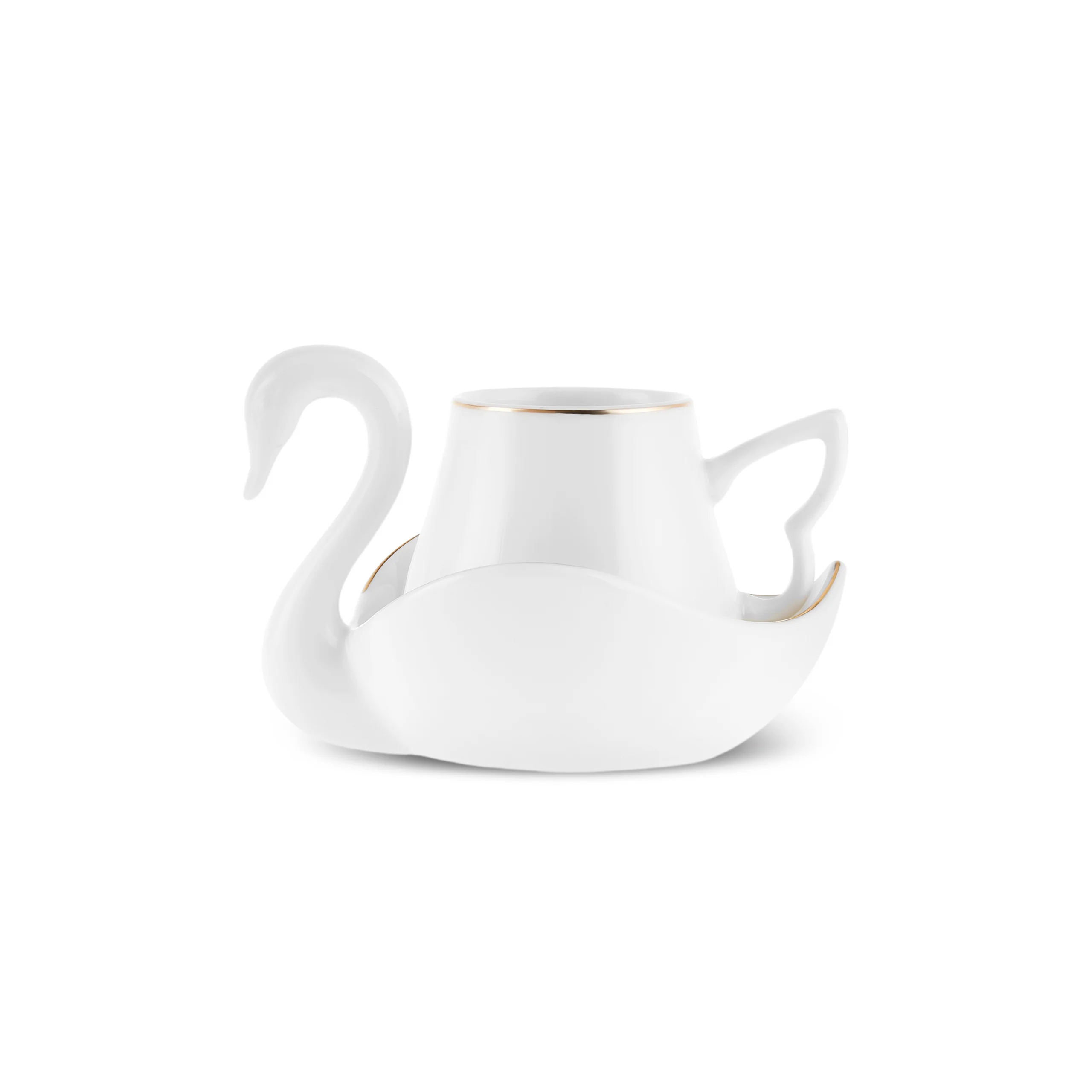 Karaca Swan 12-Piece Bone China Espresso Turkish Coffee Cup Set for 6 People, 90ml, Multi - Image 5