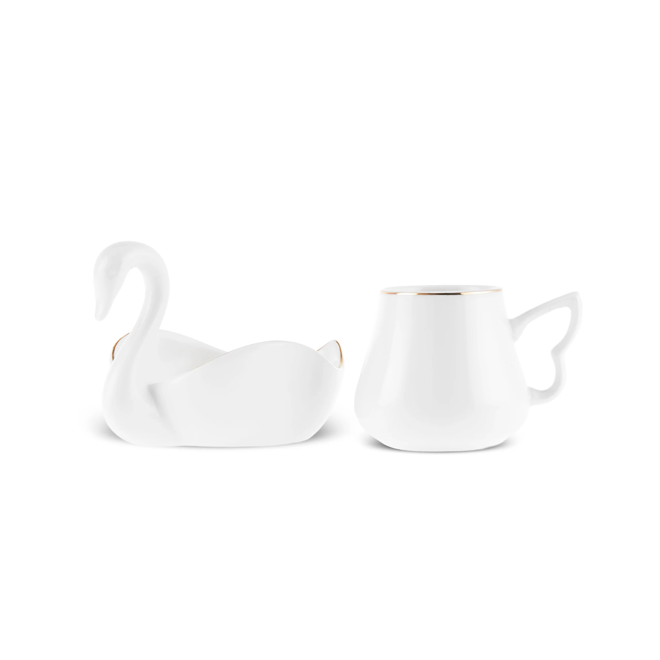 Karaca Swan 12-Piece Bone China Espresso Turkish Coffee Cup Set for 6 People, 90ml, Multi - Image 7
