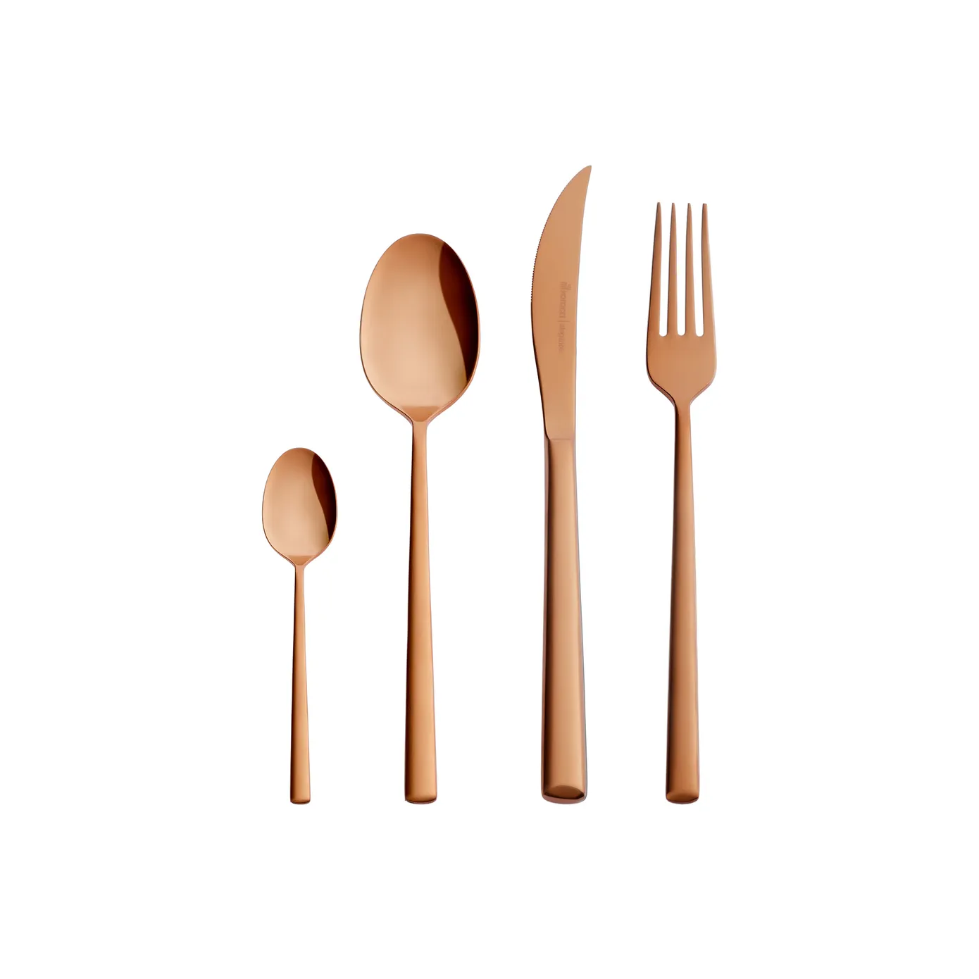 Karaca Tivoli 16-Piece Stainless Steel Cutlery Set for 4 People, Rose Gold - Image 2