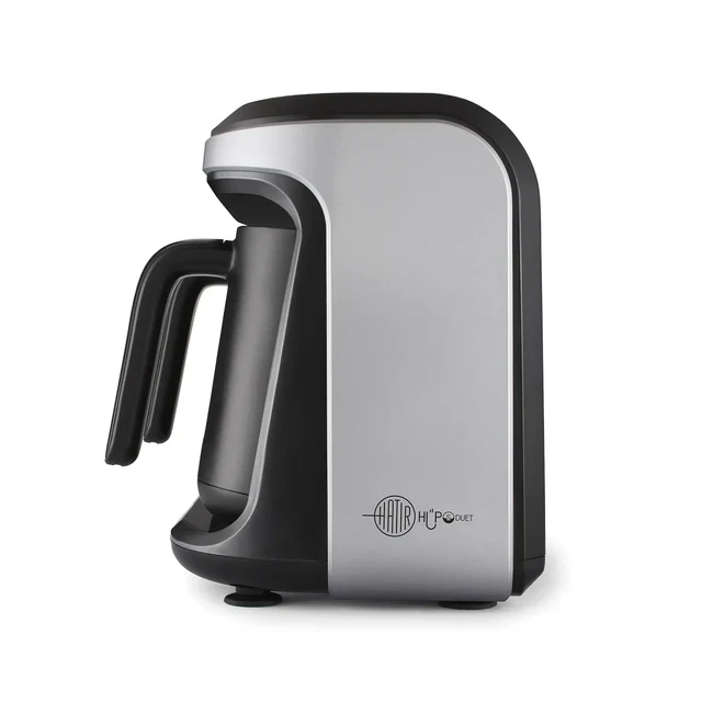 Karaca Hatır Hüps Duet Turkish Coffee Maker, 1400W, Silver - Image 6