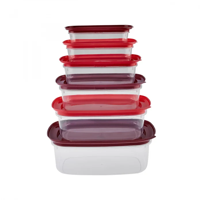 Karaca Vicks Velvet 6-Piece Storage Container, Red - Image 5