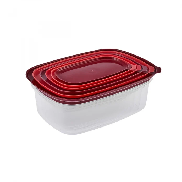 Karaca Vicks Velvet 6-Piece Storage Container, Red - Image 7