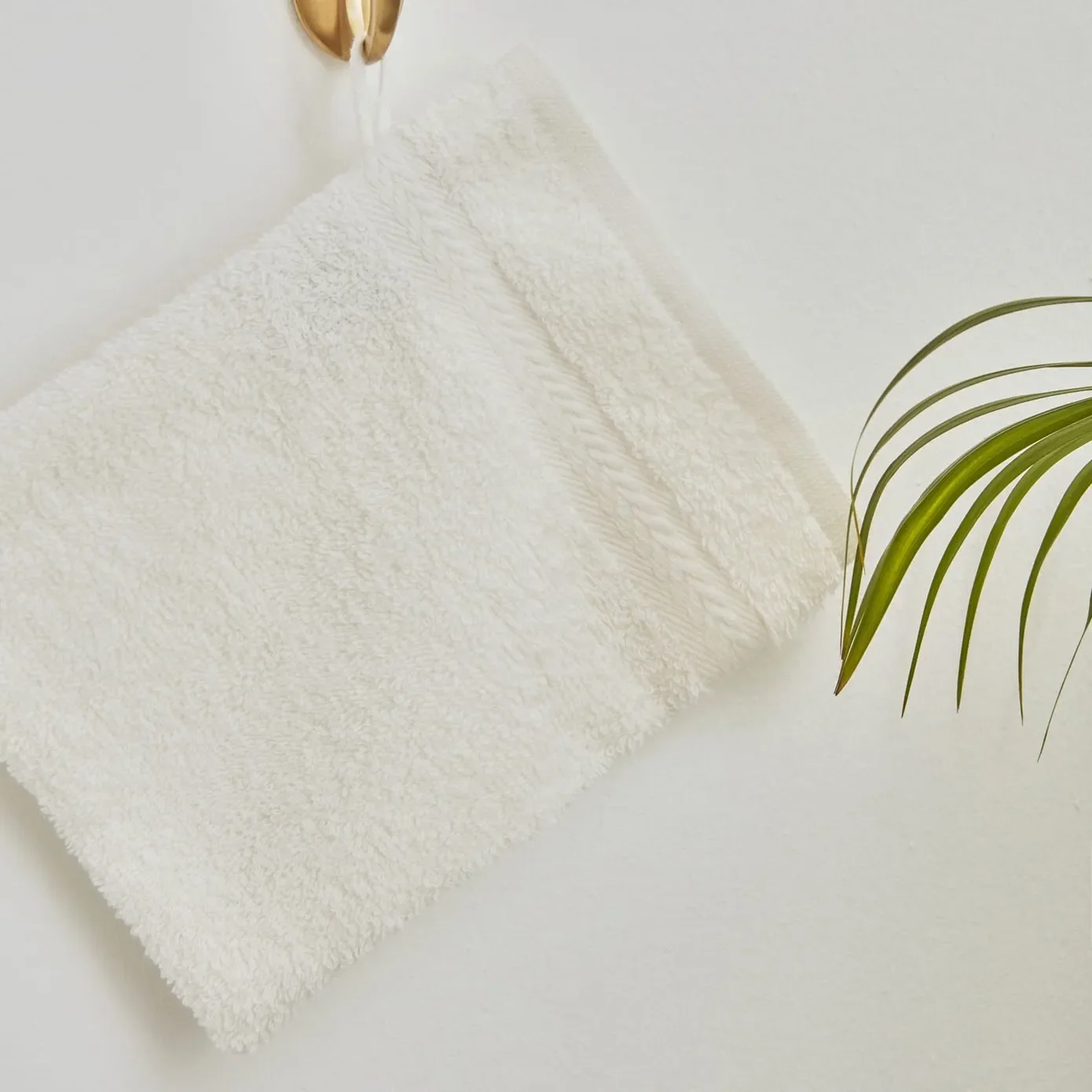 Karaca Wheat 100% Turkish Cotton Washcloth, 16cmX22cm, Ecru - Image 3