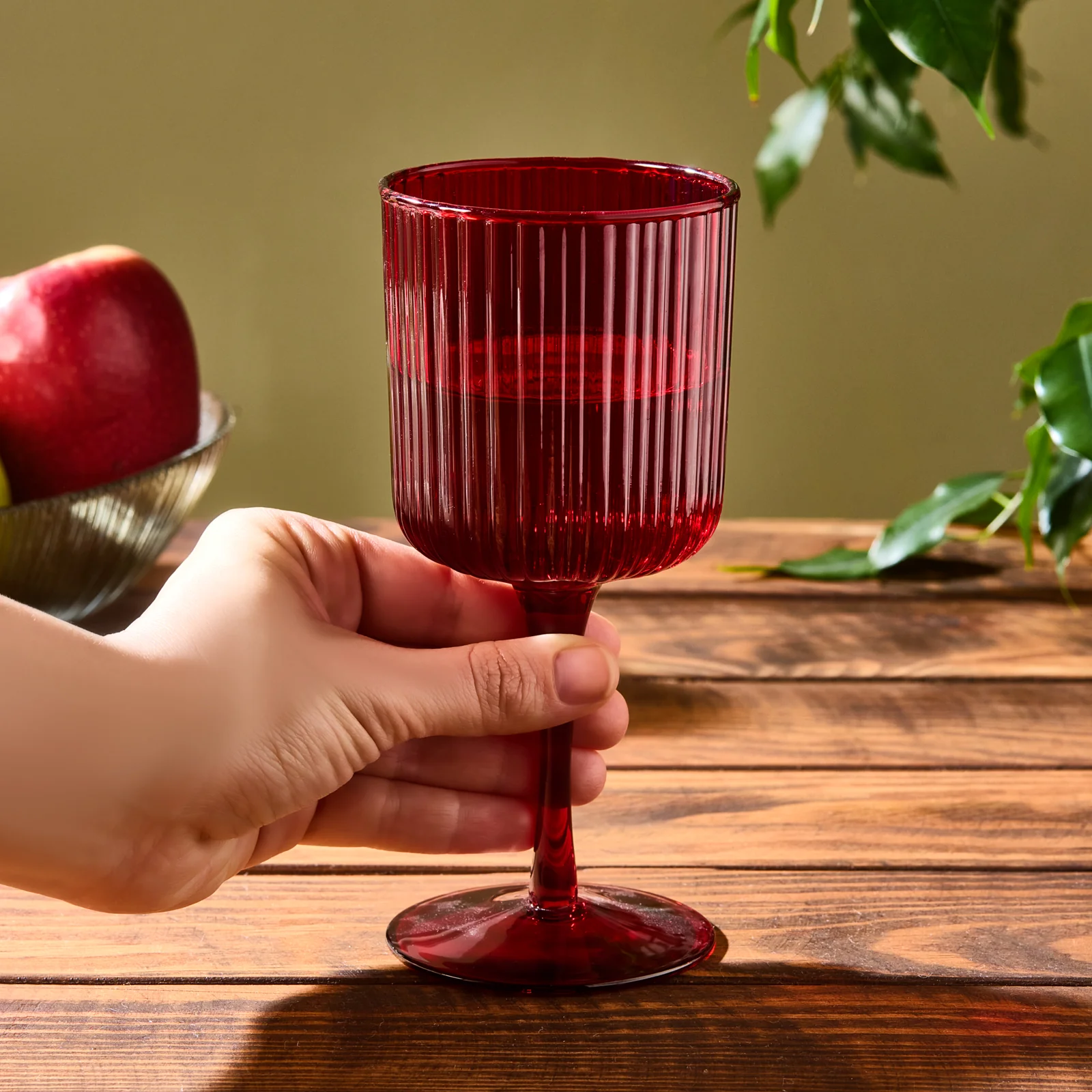 Karaca Zenith Wine Glass, 200ml, Red - Image 2