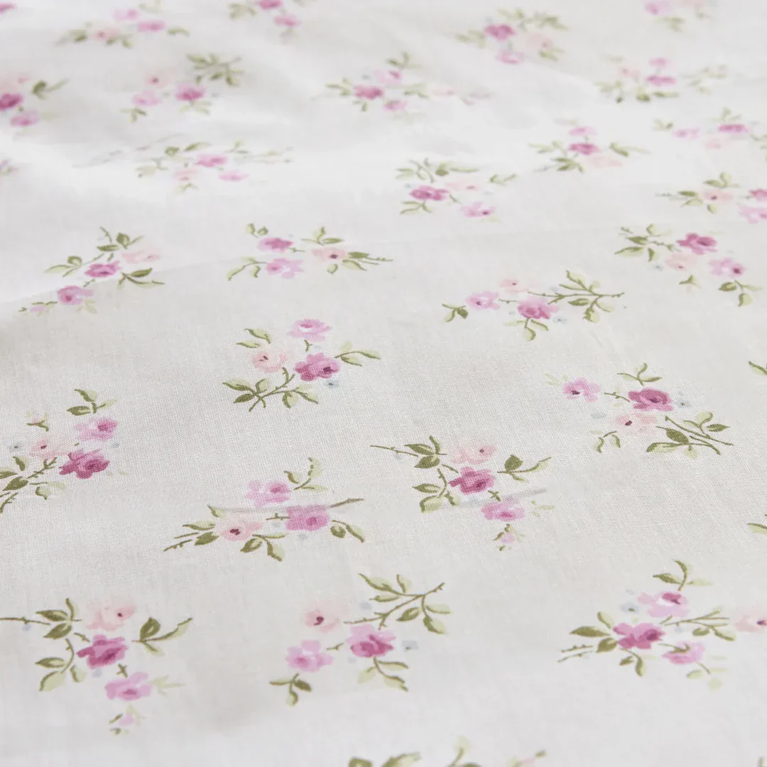 Karaca Home Glen 100% Turkish Cotton Duvet Cover Set, Double, Pink - Image 6