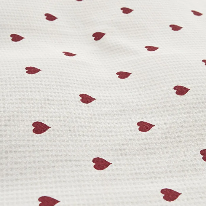 Karaca Amour 100% Cotton Bedding Set, Single, Red - Image 6