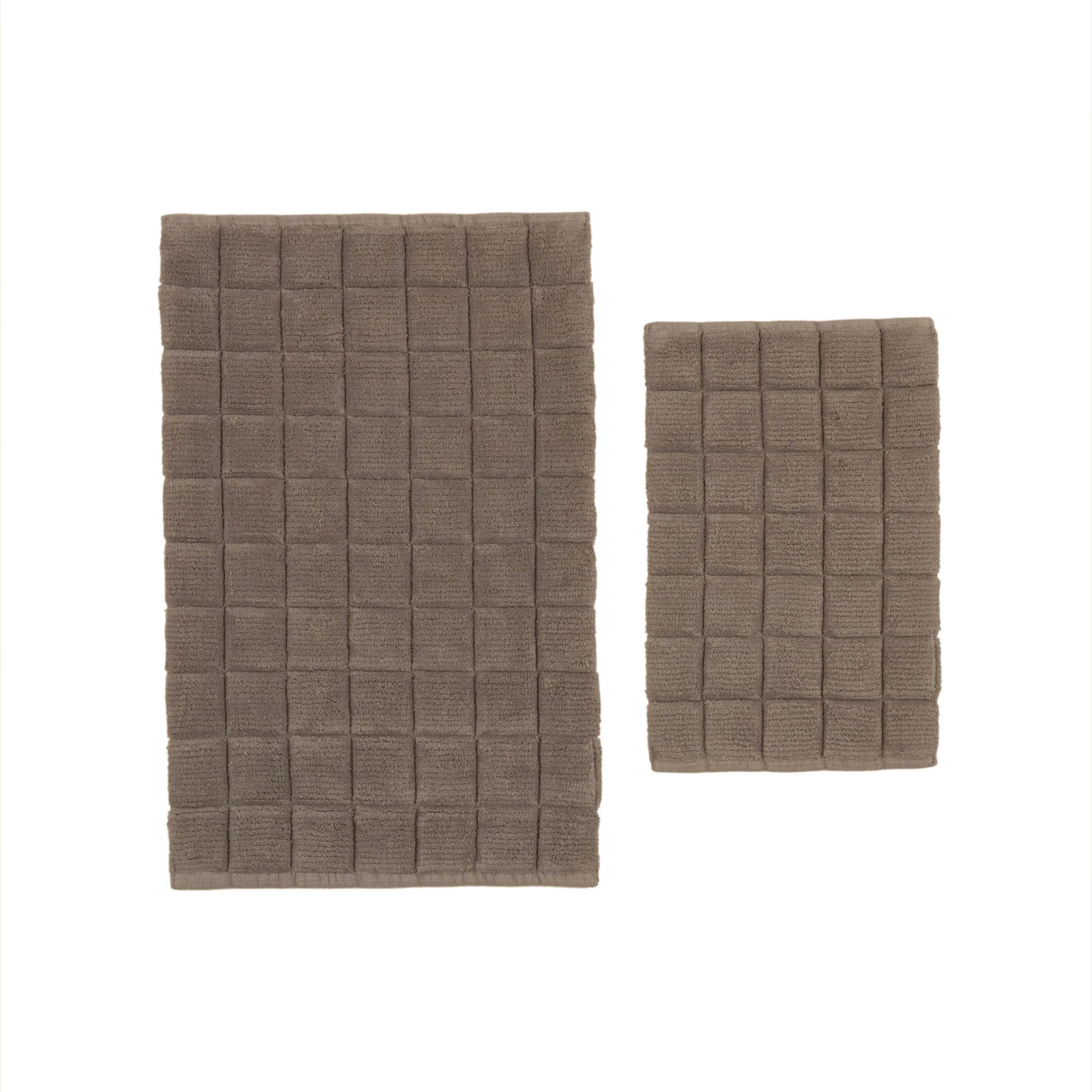 Karaca Simon Bath Mat Set, 60x90cm+40x60cm, Grey - Image 4