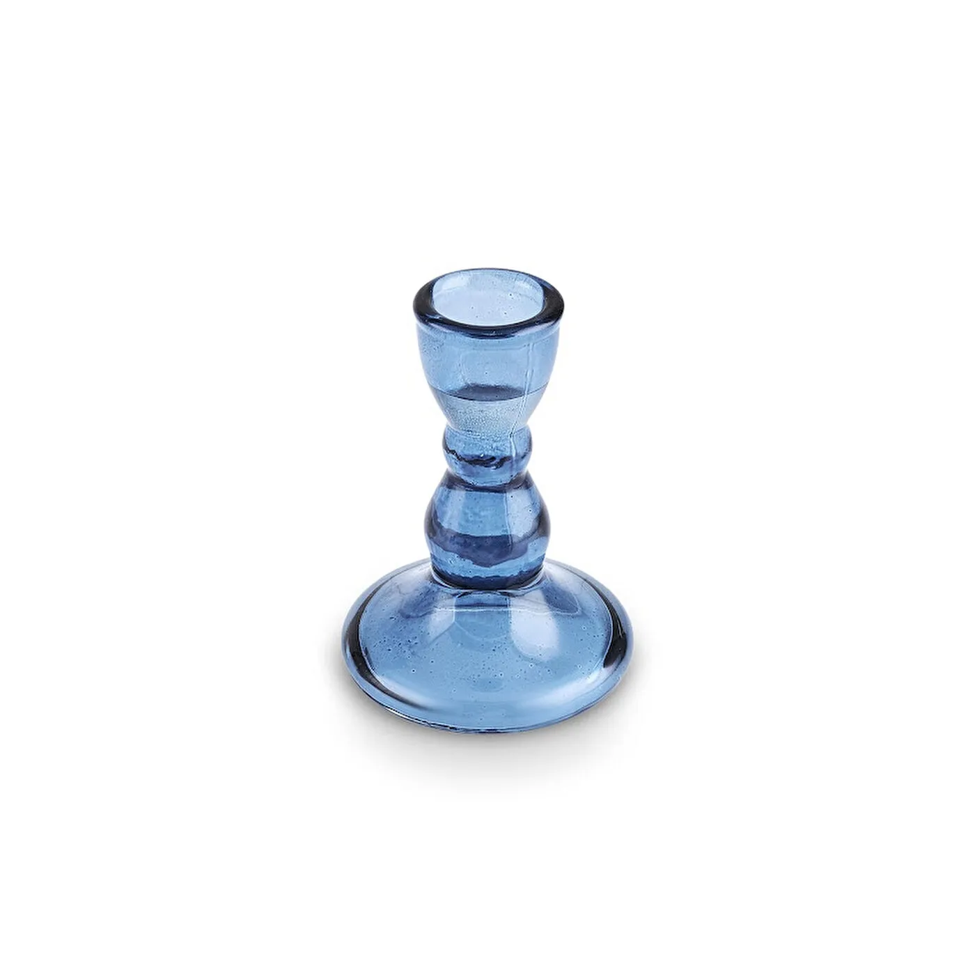 Karaca Marine Glass Candle Holder, 6x9cm, Navy Blue - Image 3