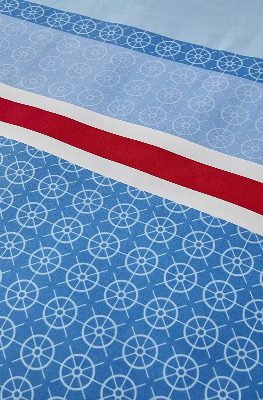 Nautica Home Spinning 100% Turkish Cotton Duvet Cover Set, King, 230cmx220cm, Blue Multi - Image 2