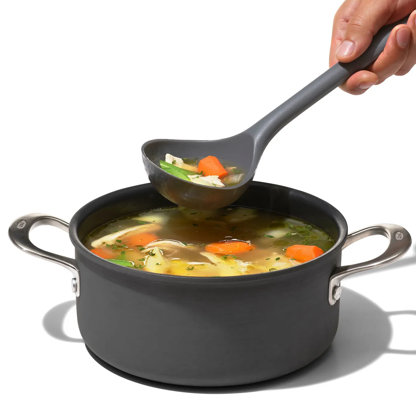 OXO Good Grips Silicone Everyday Ladle - Peppercorn